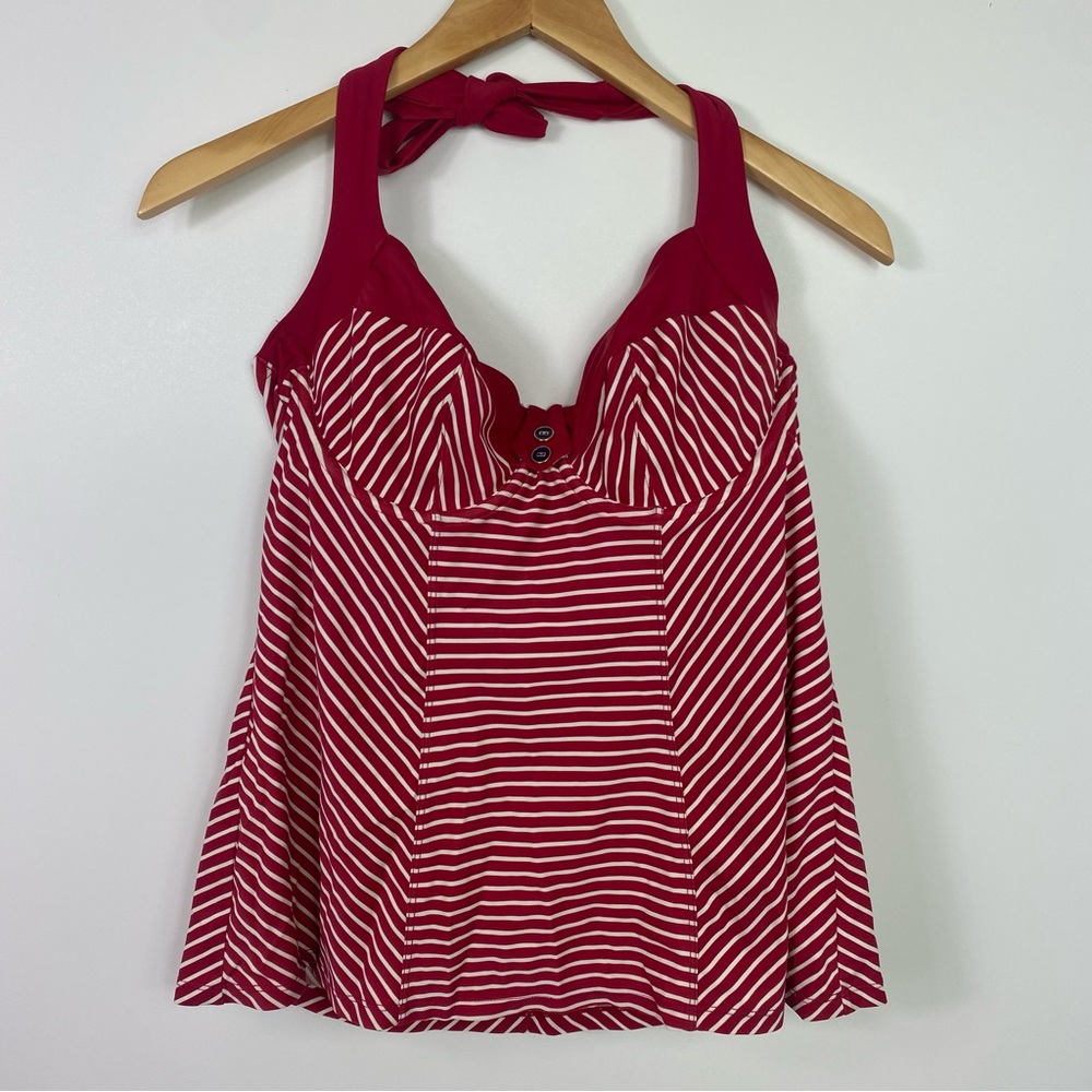 Panache tankini striped underwire swim suit